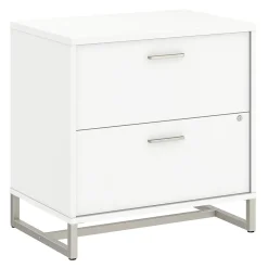 Bush Business Furniture File Cabinets<Method 2 Drawer Lateral File Cabinet, White (KI70204SU)