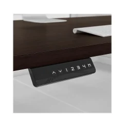 Bush Business Furniture Standing Desks<Office 500 72"W Adjustable Desk with Storage and Bookcase, (OF5006BWSU)