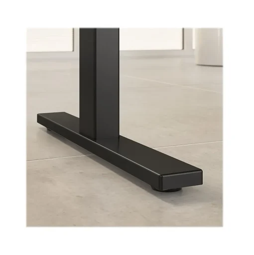 Bush Business Furniture Standing Desks<Office 500 72"W Adjustable Desk with Storage and Bookcase, (OF5006BWSU)