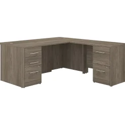 Bush Business Furniture Office Desks<Office 500 72"W L Shaped Executive Desk with Drawers, (OF5004MHSU)