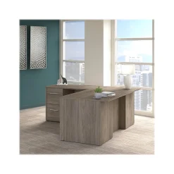 Bush Business Furniture Office Desks<Office 500 72"W L Shaped Executive Desk with Drawers, (OF5004MHSU)
