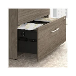 Bush Business Furniture Computer Desks<Office 500 72"W Executive Desk with Drawers, Lat File Cabinets and Hutch, (OF5001MHSU)