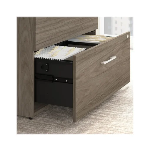 Bush Business Furniture Computer Desks<Office 500 72"W Executive Desk with Drawers, Lat File Cabinets and Hutch, (OF5001MHSU)