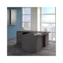 Bush Business Furniture L-Desks<Office 500 72"W L Shaped Executive Desk with Drawers, (OF5004SGSU)