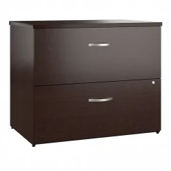 Bush Business Furniture File Cabinets<Office in an Hour 2 Drawer Lateral File Cabinet, Mocha Cherry (OIAH011MRSU)