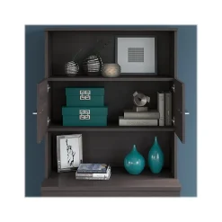 Bush Business Furniture File Cabinets<Office 500 2-Drawer Lateral File Cabinet with Hutch, Locking, Letter/Legal, (OF5007SGSU)