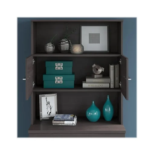 Bush Business Furniture File Cabinets<Office 500 2-Drawer Lateral File Cabinet with Hutch, Locking, Letter/Legal, (OF5007SGSU)