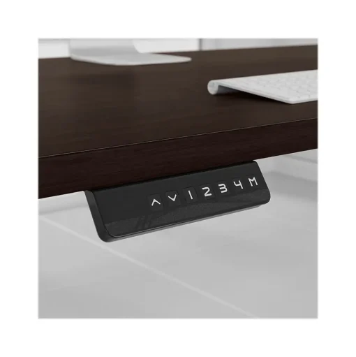 Bush Business Furniture Standing Desks<Studio C 60"W Electric Adjustable Standing Desk with Credenza and File, (STC017BWSU)