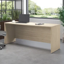 Bush Furniture Office Desks<Bush Business Furniture Studio C 72"W Credenza Desk, Natural Elm (SCD372NE)