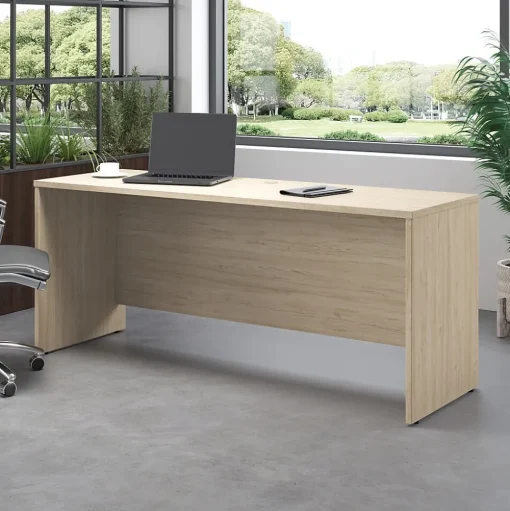 Bush Furniture Office Desks<Bush Business Furniture Studio C 72"W Credenza Desk, Natural Elm (SCD372NE)