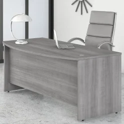 Bush Business Furniture Office Desks<Studio C 72"W Bow Front Desk, (SCD172PG)