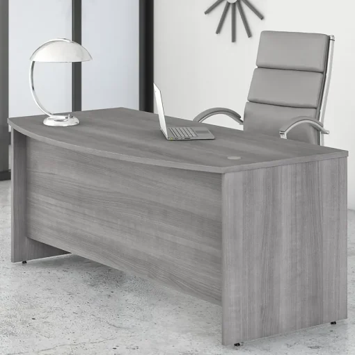 Bush Business Furniture Office Desks<Studio C 72"W Bow Front Desk, (SCD172PG)