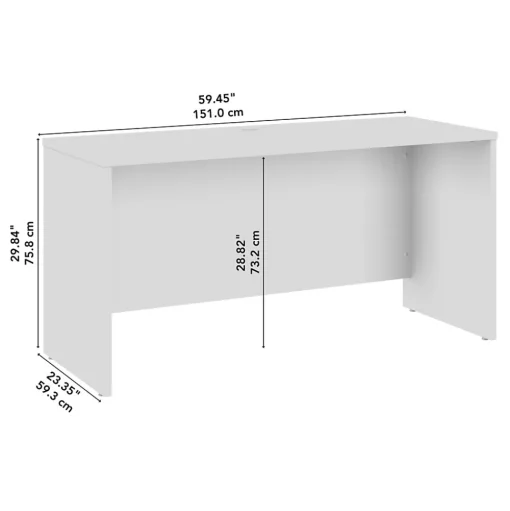 Bush Furniture Office Desks<Bush Business Furniture Studio C 60"W Credenza Desk, Natural Elm (SCD360NE)