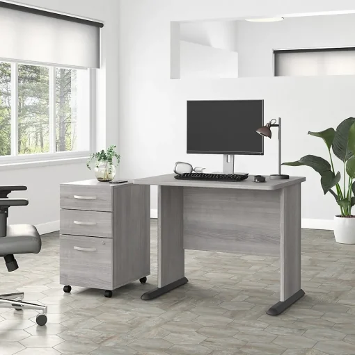 Bush Business Furniture Office Desks<Studio A 36"W Small Computer Desk, (SDD136PG)