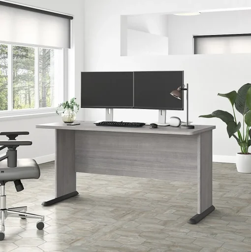 Bush Business Furniture Office Desks<Studio A 60"W Computer Desk, (SDD160PG)