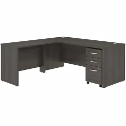 Bush Business Furniture Office Desks<Studio C 72"W L Shaped Desk with Mobile File Cabinet and Return, (STC007SG)