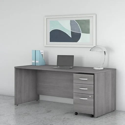 Bush Business Furniture Computer Desks<Studio C 72"W Office Desk, (SCD272PG)