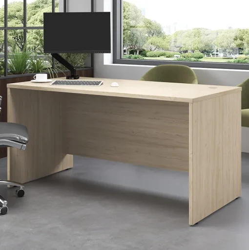 Bush Furniture Computer Desks<Bush Business Furniture Studio C 60"W Office Desk, Natural Elm (SCD260NE)