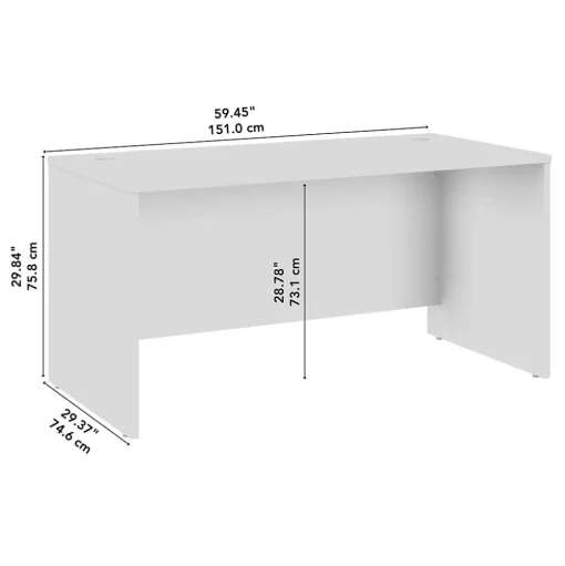 Bush Furniture Computer Desks<Bush Business Furniture Studio C 60"W Office Desk, Natural Elm (SCD260NE)