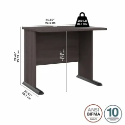 Bush Business Furniture Computer Desks<Studio A 36"W Small Computer Desk, (SDD136SG)