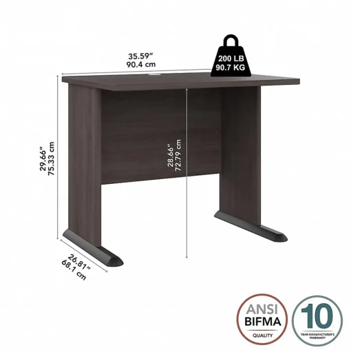 Bush Business Furniture Computer Desks<Studio A 36"W Small Computer Desk, (SDD136SG)