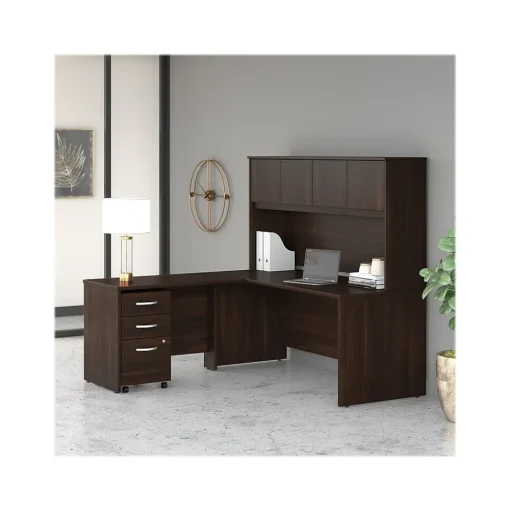 Bush Business Furniture Computer Desks<Studio C 72"W Office Desk, (SCD272BW)