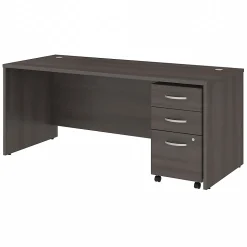 Bush Business Furniture Computer Desks<Studio C 72"W Office Desk with Mobile File Cabinet, (STC013SG)