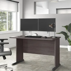 Bush Business Furniture Computer Desks<Studio A 48"W Computer Desk, Storm Gray (SDD248SG)