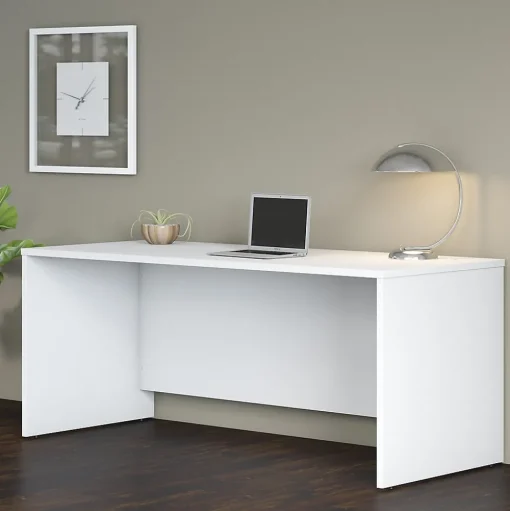 Bush Business Furniture Computer Desks<Studio C 72"W Office Desk, (SCD272WH)