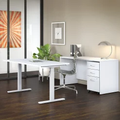 Bush Business Furniture Computer Desks<Studio C 60"W Credenza Desk, (SCD360WH)