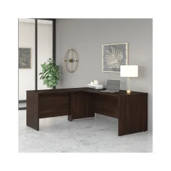 Bush Business Furniture L-Desks<Studio C 72"W L Shaped Desk with Return, (STC049BW)