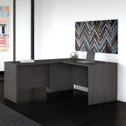 Bush Business Furniture L-Desks<Studio C 60"W L Shaped Desk with Return, (STC050SG)