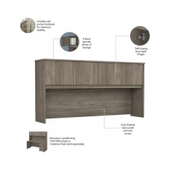 Bush Business Furniture L-Desks<Studio C 72"W L Shaped Desk with Hutch, Mobile File Cabinet and Return, (STC006MHSU)