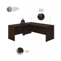 Bush Business Furniture L-Desks<Studio C 72"W L Shaped Desk with Hutch, Mobile File Cabinet and Return, (STC006BWSU)