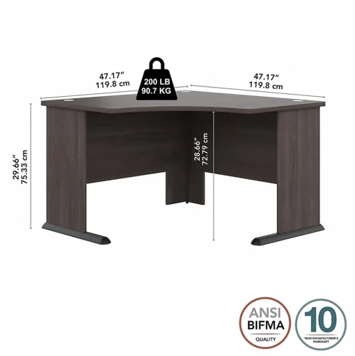 Bush Business Furniture Corner Desks<Studio A 48"W Corner Computer Desk, (SDD148SG)