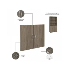 Bush Business Furniture Bookcases<Studio C 72.8"H 5-Shelf Bookcase with Doors, Laminated Wood (STC015MH)