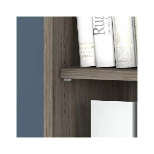 Bush Business Furniture Bookcases<Studio C 72.8"H 5-Shelf Bookcase with Doors, Laminated Wood (STC015MH)