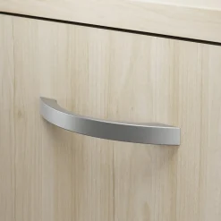 Bush Furniture Storage Cabinets<Bush Business Furniture Studio C Low Storage Cabinet with Doors and Shelves, Natural Elm (SCS160NE)
