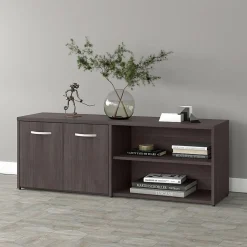 Bush Business Furniture Storage Cabinets<Studio A 21" Low Storage Cabinet with 4 Shelves and Doors, (SDS160SG-Z)