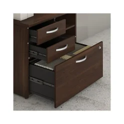 Bush Business Furniture Storage Cabinets<Studio C Office Storage Cabinet with Drawers and Shelves, (SCF130BWSU)