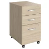 Bush Furniture File Cabinets<Bush Business Furniture Studio C 3 Drawer Mobile File Cabinet, Natural Elm (SCF216NESU)
