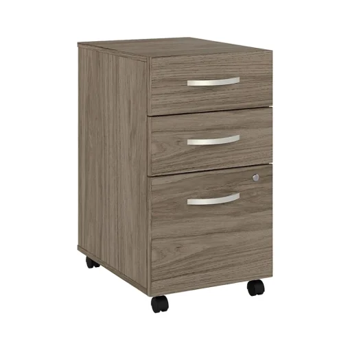 Bush Business Furniture File Cabinets<Studio C 3-Drawer Mobile Vertical File Cabinet, Letter/Legal Size, Lockable, (SCF216MHSU)