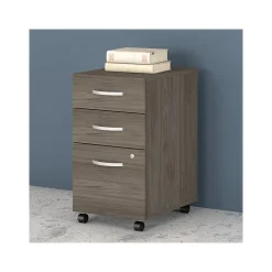 Bush Business Furniture File Cabinets<Studio C 3-Drawer Mobile Vertical File Cabinet, Letter/Legal Size, Lockable, (SCF216MHSU)