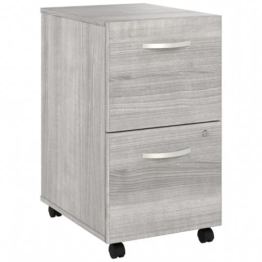 Bush Business Furniture File Cabinets<Studio A 2-Drawer Mobile Vertical File Cabinet, Letter/Legal Size, Lockable, (SDF116PGSU-Z)