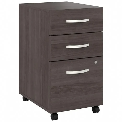 Bush Business Furniture File Cabinets<Studio A 3-Drawer Mobile Vertical File Cabinet, Letter/Legal Size, Lockable, (SDF216SGSU-Z)