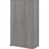Bush Business Furniture Storage Cabinets<Universal 62" Tall Storage Cabinet with Doors and 5 Shelves, Platinum Gray (UNS136PGK)