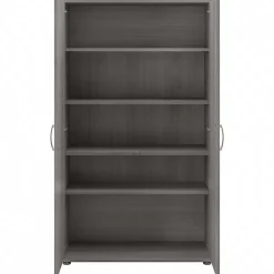 Bush Business Furniture Storage Cabinets<Universal 62" 5-Piece Modular Storage Set with 11 Shelves, Platinum Gray (UNS003PG)