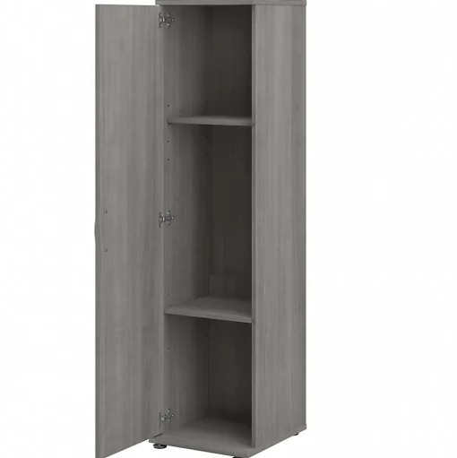 Bush Business Furniture Storage Cabinets<Universal 62" 3-Piece Modular Storage Set with 5 Shelves, Platinum Gray (UNS005PG)
