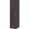 Bush Business Furniture Storage Cabinets<Universal 62" Tall Narrow Storage Cabinet with Door and 3 Shelves, Storm Gray (UNS116SG)