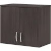 Bush Business Furniture Storage Cabinets<Universal 24" Wall Cabinet with Doors and 2 Shelves, Storm Gray (UNS428SG)